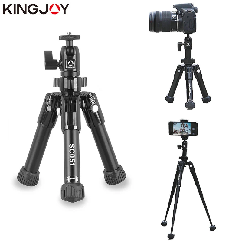 Штатив KINGJO SC051 для мини камеры настольный Трипод телефона алюминиевая селфи
