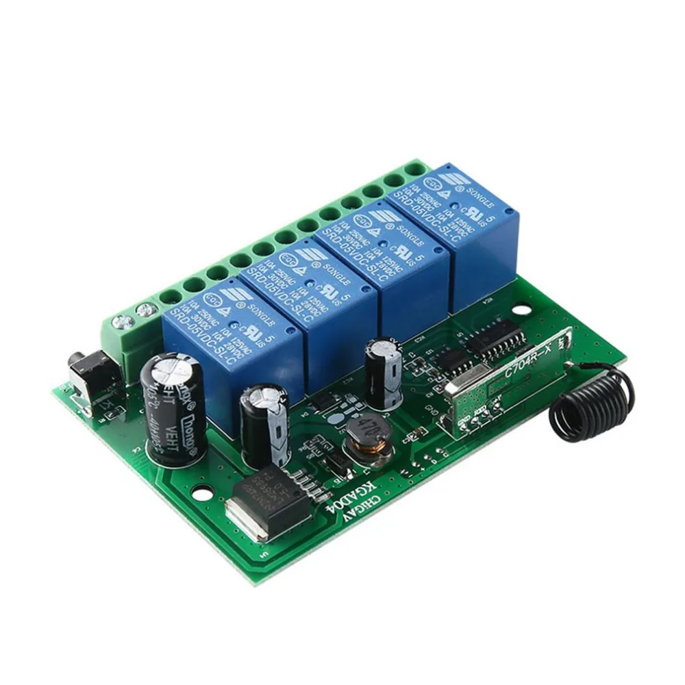 1 В шт. 12 4 способа Multi-function Switch Learning type Multi Modes RF 433 мГц универсальный беспроводной
