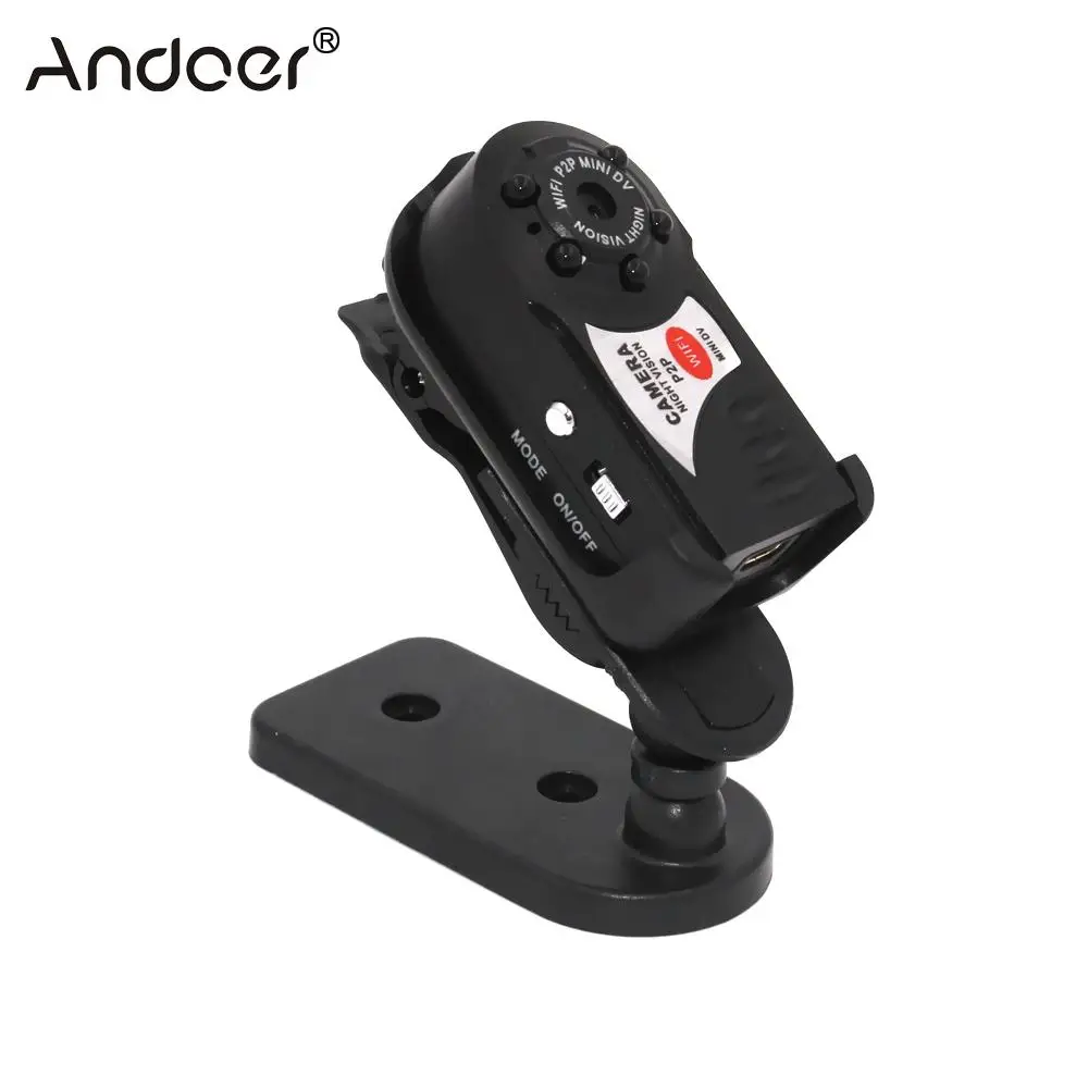 Andoer Q7 Mini Camera Wifi DV DVR Wireless IP Cam Video Camcorder Recorder Infrared Night Vision Small 2018 New | Электроника