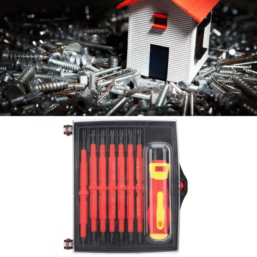 Электрическая изоляционная ручка tornavida набор отверток и магнитных насадок |