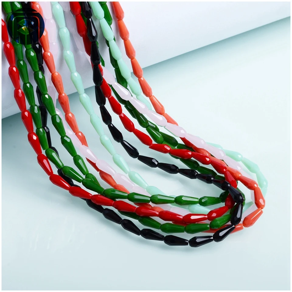 JuleeCrystal 4x10mm Teardrop Beads New Arrival Drop Crystal For Jewelry Making 70PCS | Украшения и аксессуары