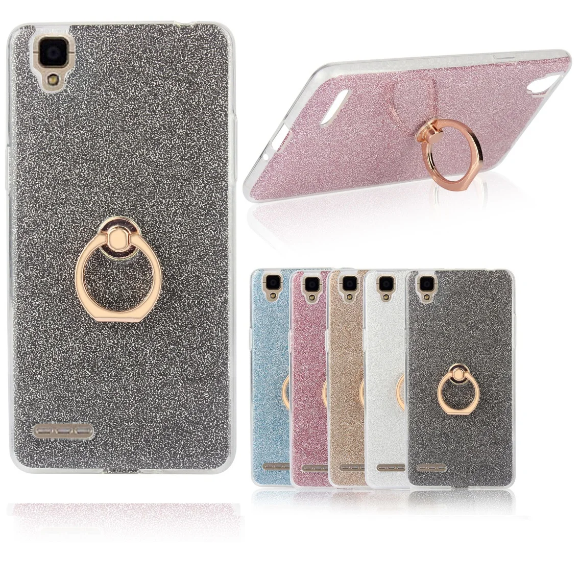 Soft Ring Case for Xiaomi 2 3 4s 5 4C Note Redmi 360 Rotate Finger Holder Stand Glitter Buckle Bracket TPU Shell Luxury New |