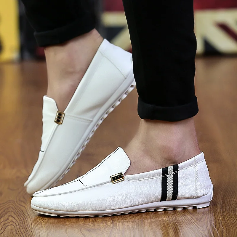 Spring new casual bean men's shoes hit the color of a hundred leather single driving shallow foot Tide 622 | Обувь