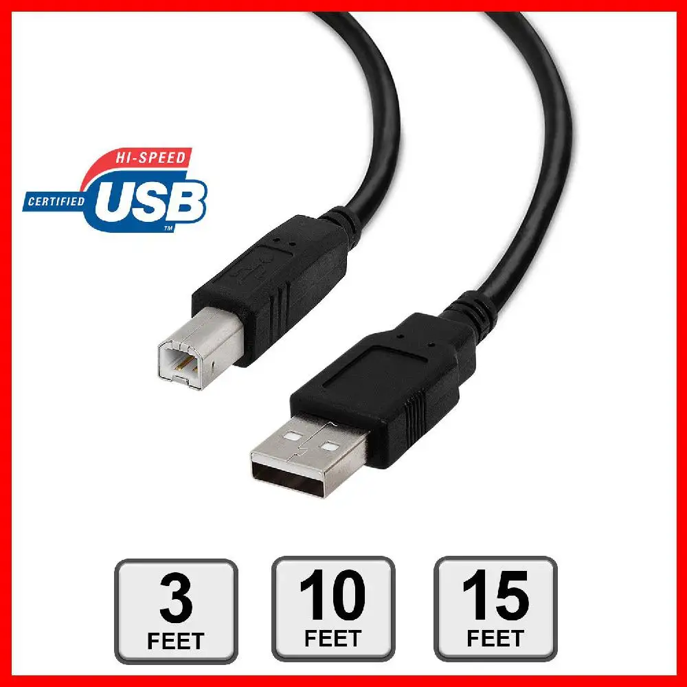Кабель для принтера EastVita USB 2 0 A to B Male HP Cannon Epson Dell Brother r20|Кабели USB| |