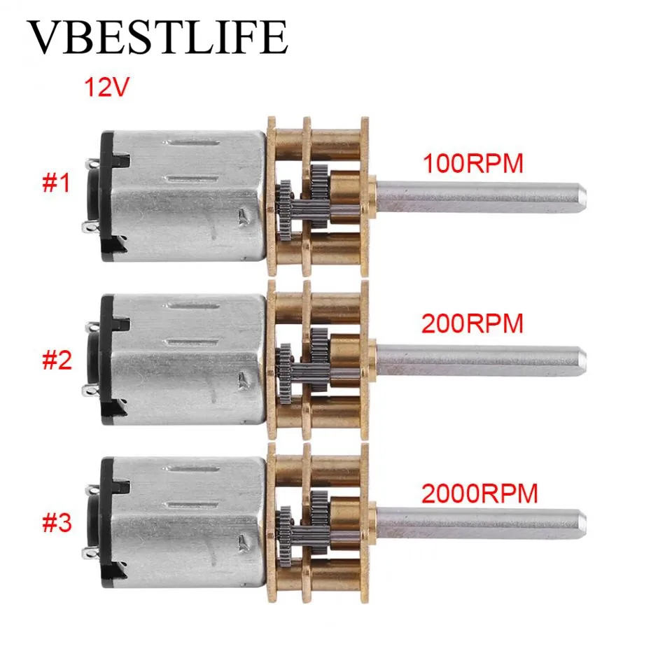 Редукторный двигатель постоянного тока 12 В редукторный микромотор Редукторная