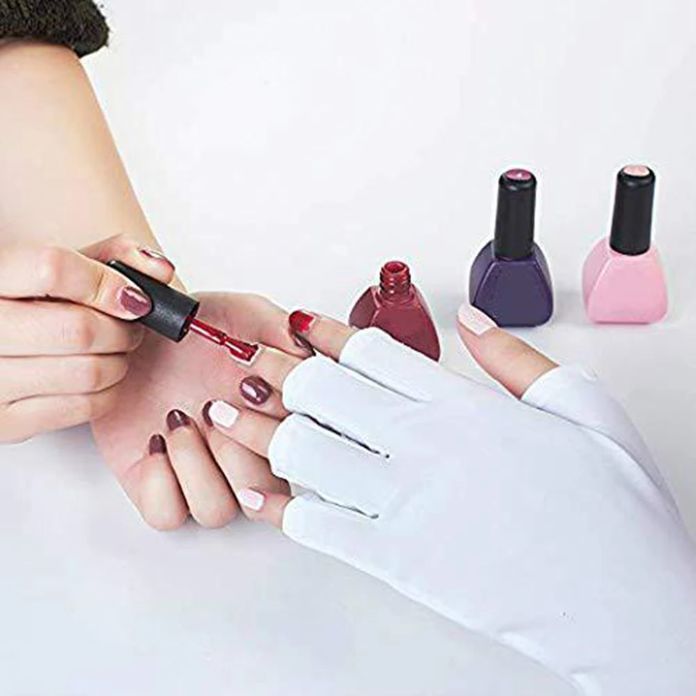 1 пара анти-УФ перчатки анти-ультрафиолетовые без пальцев Защита от излучения