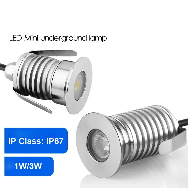 Бесплатная доставка! 12 шт./лот 1 Вт CE RoHS в 24 В утопленное освещение наружная лампа