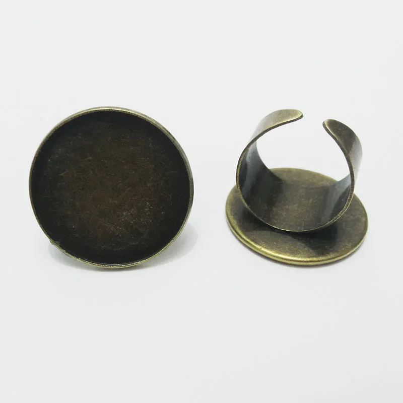 Кольцевая основа регулируемая для кабошона фурнитура клей фото стеклянный купол