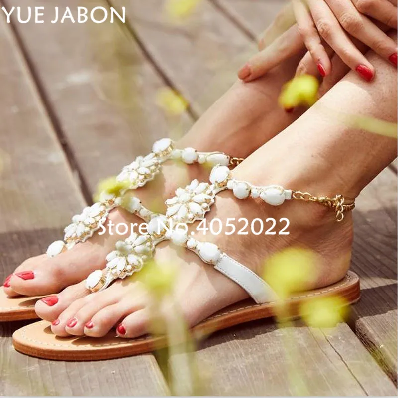 Женская обувь женские сандалии удобные на плоской подошве стразы летние модные