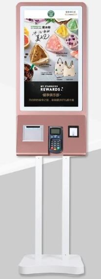 Торговый терминал для обслуживания ресторанов оплаты киоск с принтером и