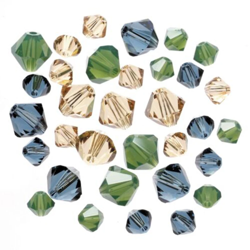 Бусины STENYA с кристаллами в форме двойного конуса для ожерелья браслета ювелирных