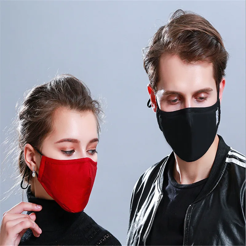 10pcs/Bags Autumn And Winter Anti-haze Dust-proof Activated Carbon Masks Cotton Washable Men Women Breathable Mask | Аксессуары для