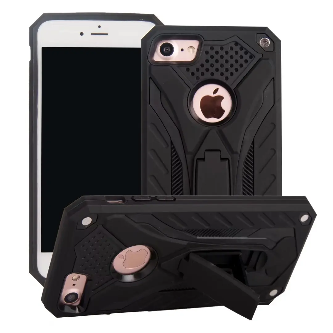 Для Iphone X 8 7 6s 6 5S Se samsung Galaxy S7 Edge S8 S9 Plus Note чехол Гибридный статическая серия Kick Stand