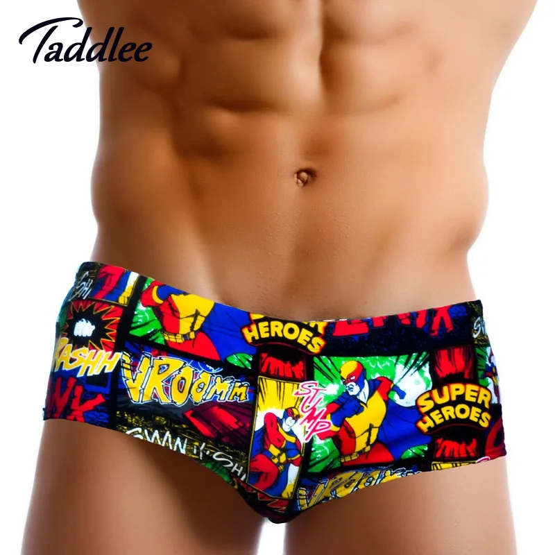 Taddlee Brand Sexy Mens Swimwear Swimsuits Low Waist Swimming Boxer Trunks Men Swim Shorts Gay Surf Board Briefs | Спорт и
