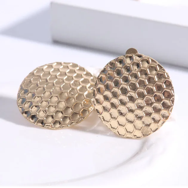 COWNINE без пирсинга серьги отверстий для женщин золотое серебряное кольцо