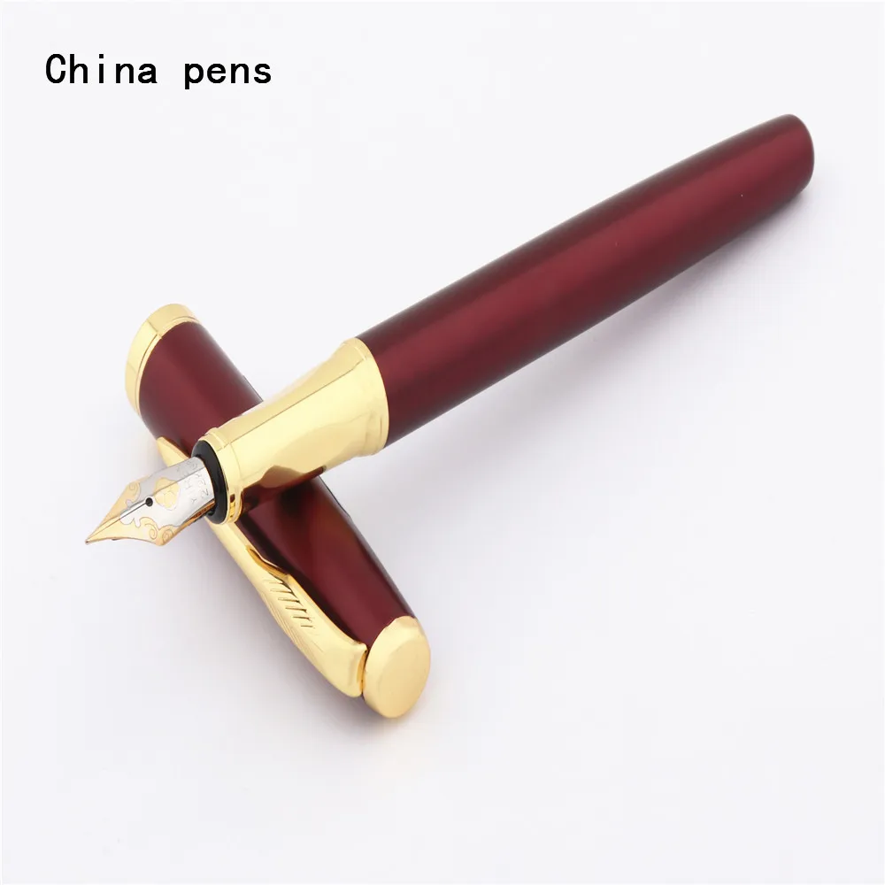 Винно-красная перьевая ручка со средним пером 3657 | Канцтовары для офиса и дома