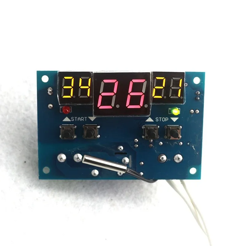 DC12V Термостат W1401 Интеллектуальный цифровой контроллер температуры с датчиком NTC ЖК-дисплеем Бесплатная доставка
