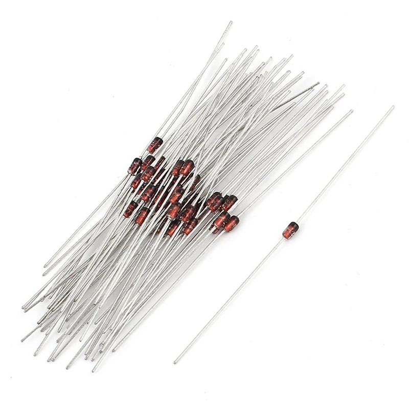 100pcs 1N4148 DO-35 Axial Lead Switching Signal Diode | Электронные компоненты и принадлежности