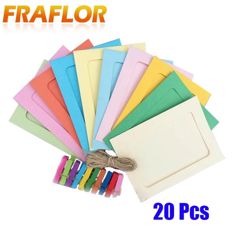 Фоторамка + деревянный зажим пеньковая веревка для Fujifilm Instax Mini 8 7s 25 50 90 3 дюйма 20