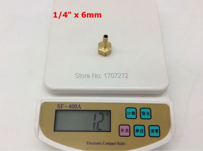 Бесплатная доставка медный фитинг 6 мм шланг зазубрин x 1/4 &quotдюйм Женский BSP