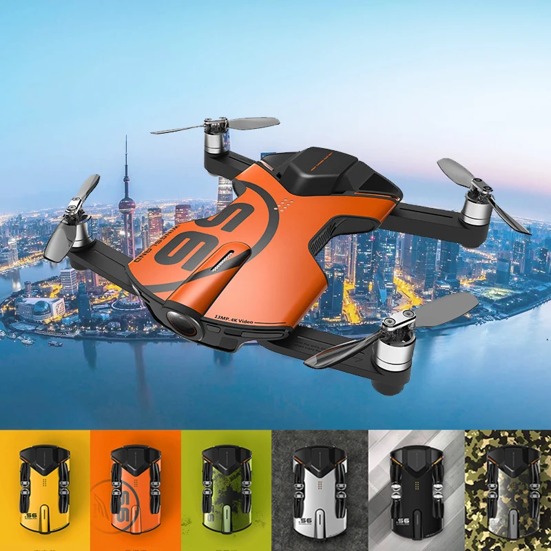 Brand new Wingsland S6 V2 Pocket Drone RC Quacopter WiFi With 4K HD Camera with WIFI Avoidance Obstacle shipping DHL | Электроника
