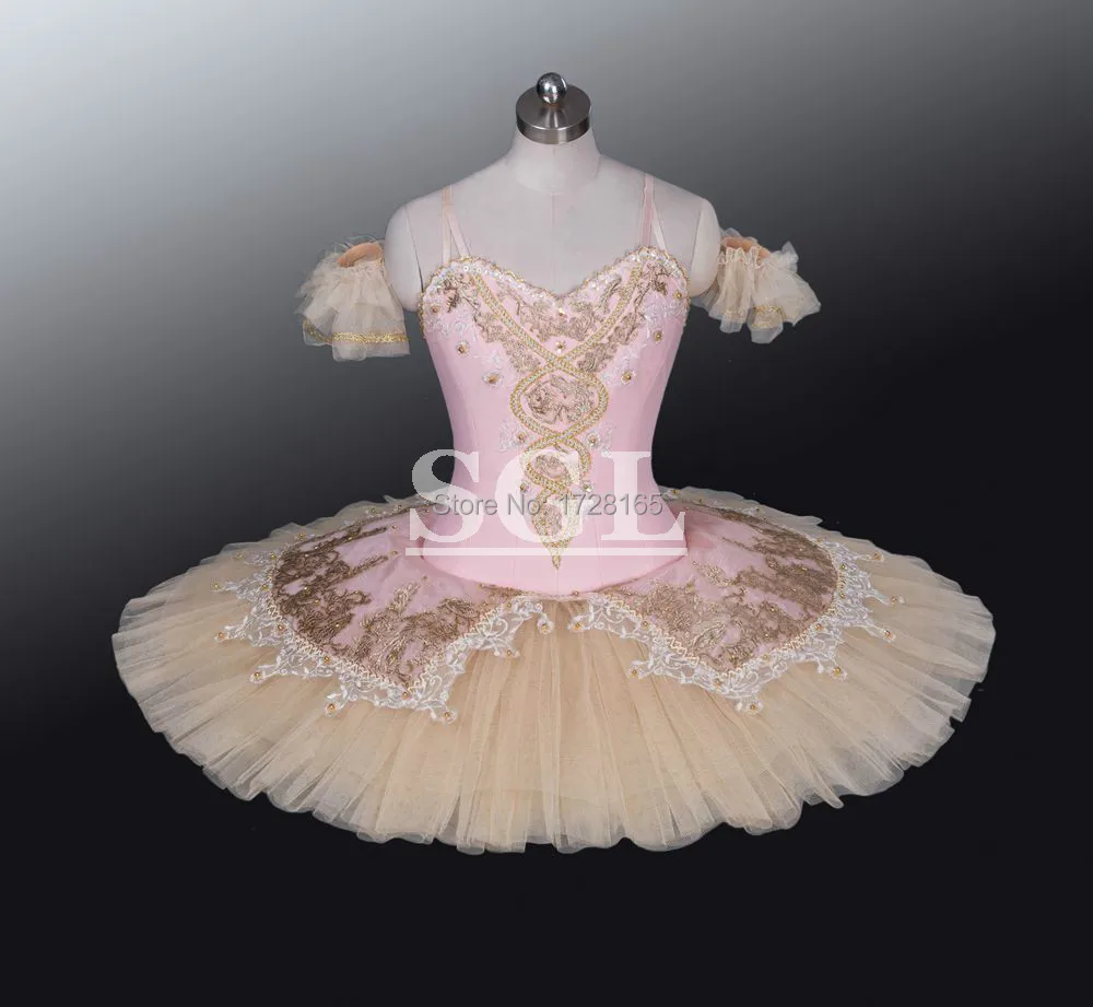 Adult Pink Ballet Tutus Classical Tutu For Performance Stage Costume Spanish Dance Girls Wear AT1154 | Тематическая одежда и