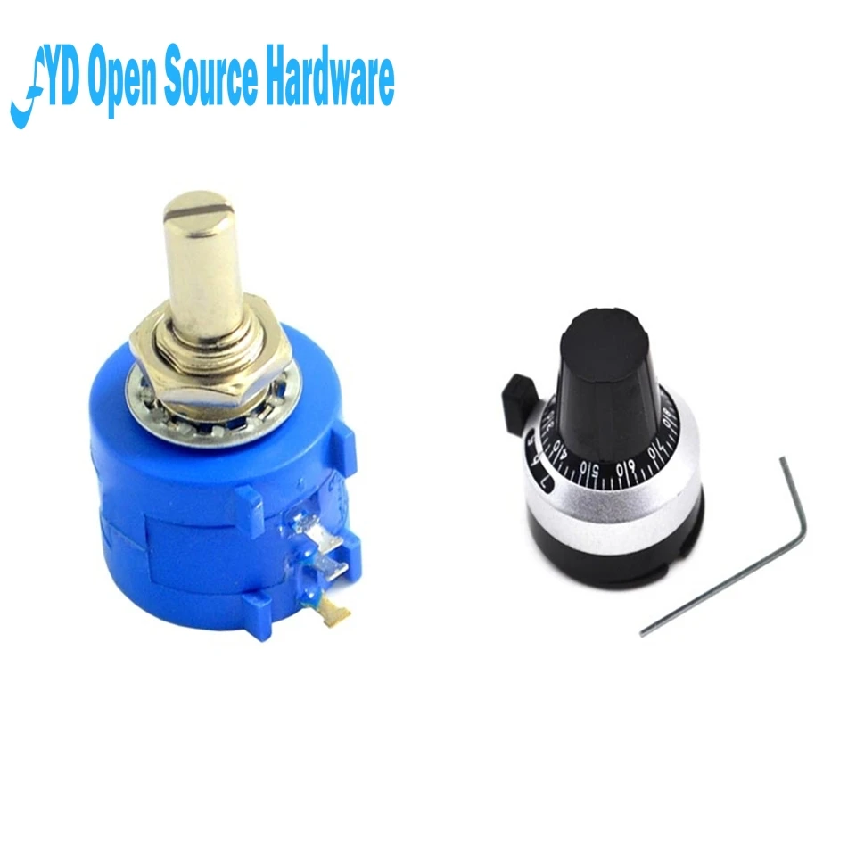 Прецизионный многооборотный потенциометр 3590s 1 шт. 100K + ручка с цифровой шкалой