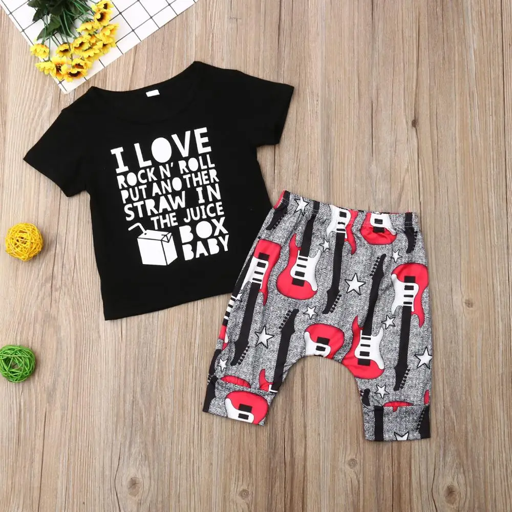 Детская футболка с коротким рукавом и брюки модель 2019 года 2 шт. модели 12M 3Y