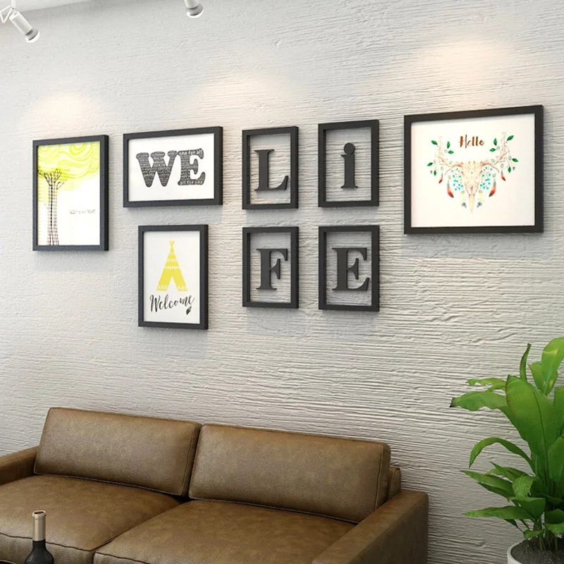 Мульти-кадр фоторамки Комбинации Home Decor Гостиная живопись фоторамка набор