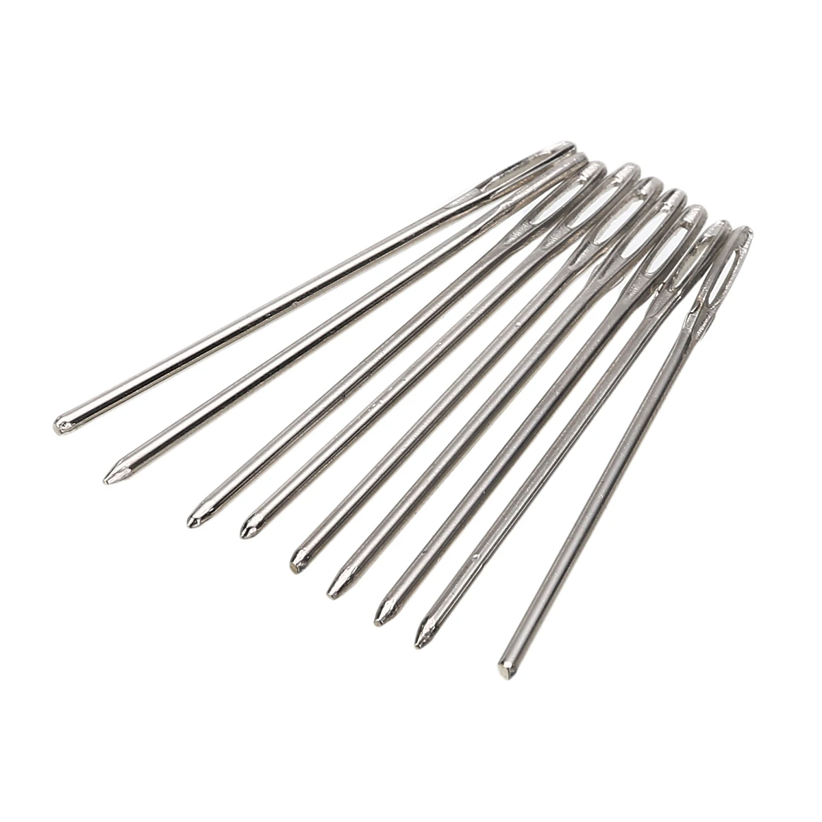 10 штук 1 см Иглы с большими глазками для вышивания, гобелена, заплатки, рукоделия и шитья свитеров и шарфов.