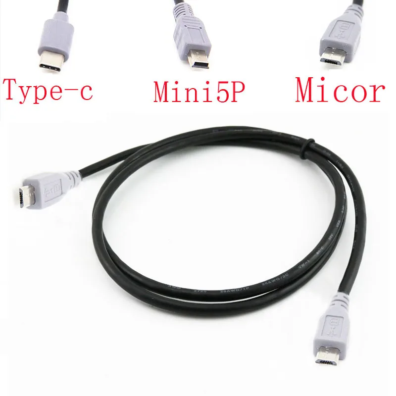 Переходник с Type C 3 1 на Mini5P / Micor переходник OTG кабель передачи данных для