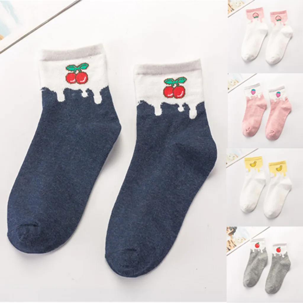 Модные летние женские хлопковые цветные носки теплые Повседневные со стразами