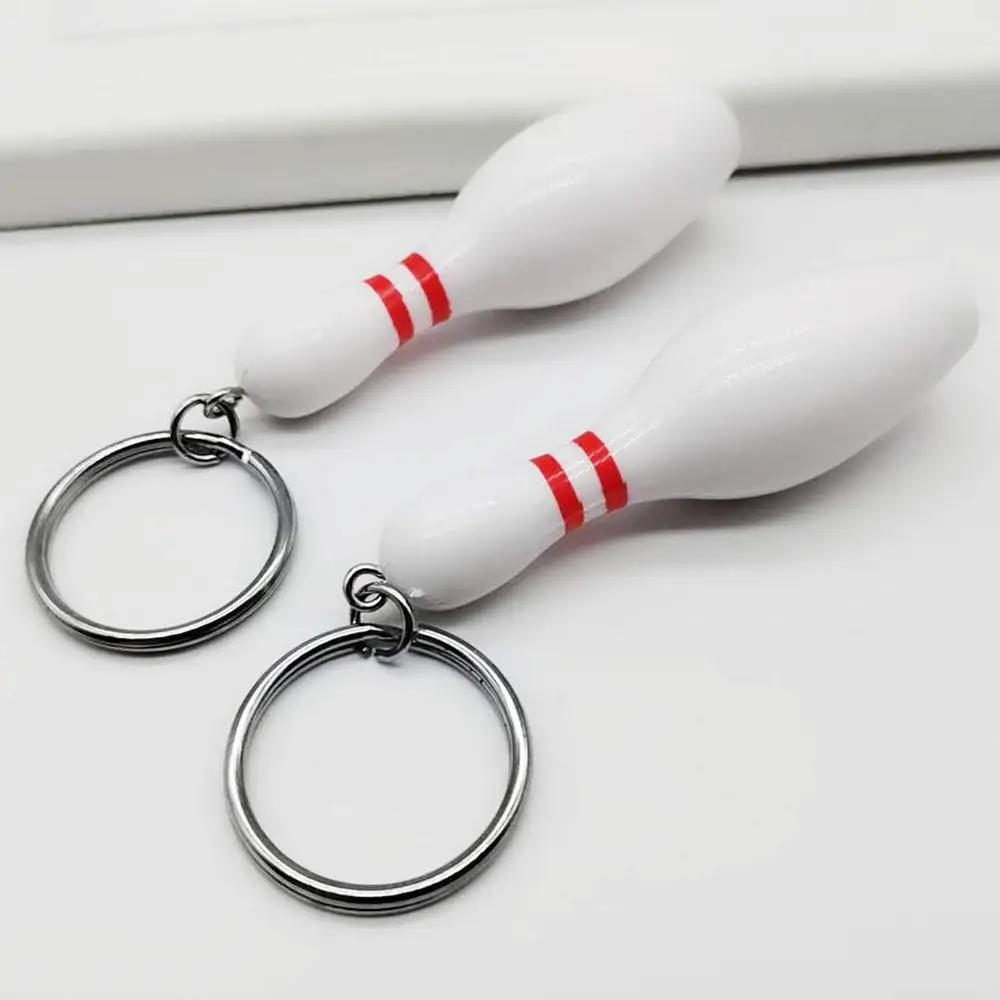 Модный спортивный Боулинг пластиковый брелок для ключей Автомобильный ключ хит