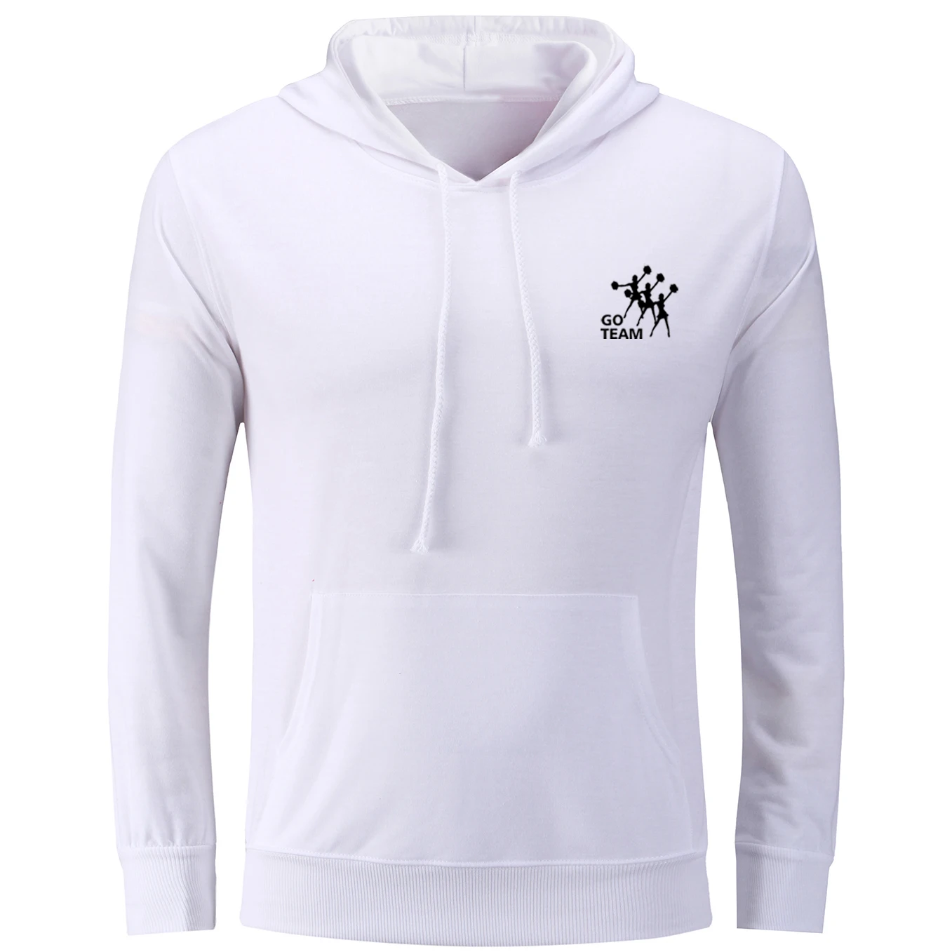Go Team Design Unisex Autumn Winter Casual Cotton Women Mens Hoodies Sweatshirts Long Sleeve Pullovers Loose Hooded Coat | Мужская