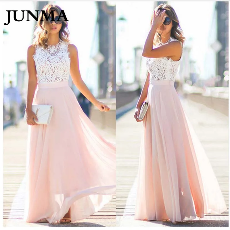 Новое поступление 2018 вечернее открытое пляжное женское платье без рукавов в