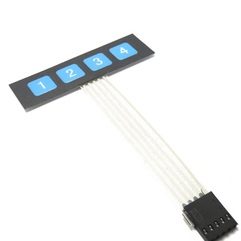 4 Матричные клавиатуры 1*4 цифровая матричная мембранная панель управления