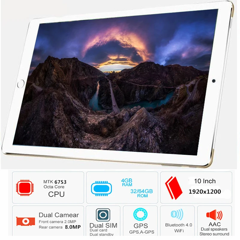 Бесплатная доставка оригинал 10 1 дюйма 4G LTE FDD телефон планшетный ПК ядер ОЗУ 4 Гб