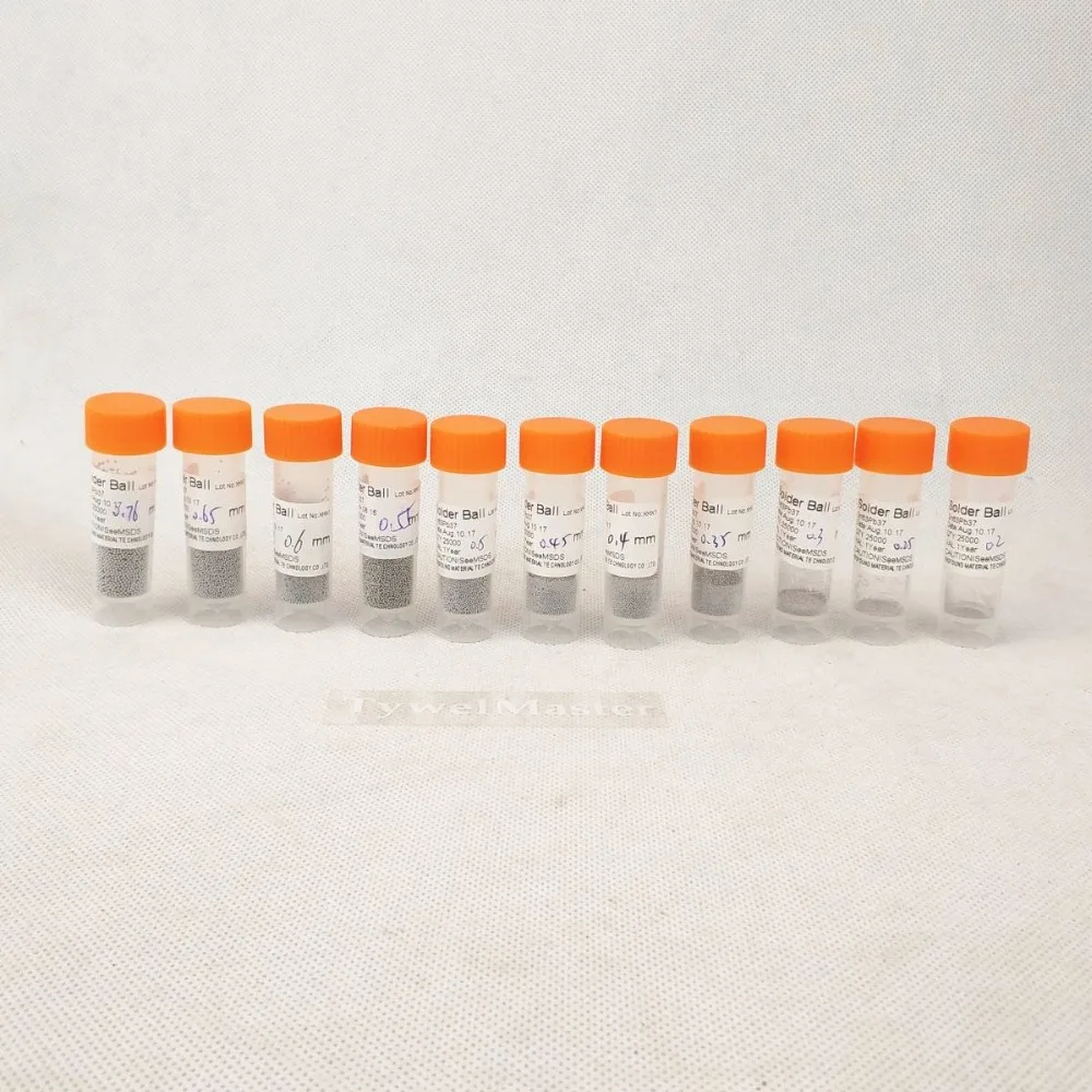 Свинцовые Паяльные шарики для реболлинга BGA 25000 шт./размер бутылки: 0 2/0 3/0 35/0 4/0 45/0 5/0