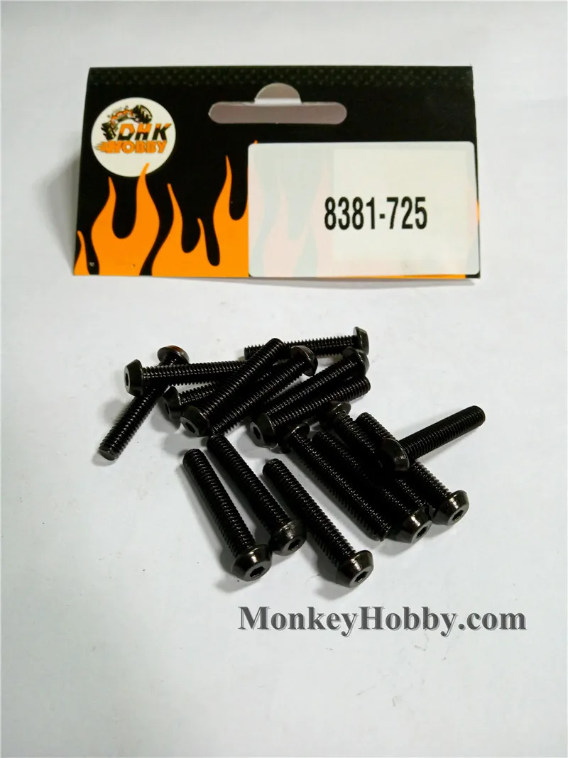 DHK RC CAR PARTS 8381-725 Винт с Т-образной головкой (TM*22MM) (16шт)