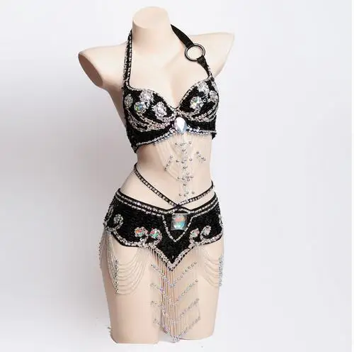 Костюм для танца живота женский комплект из 2 предметов бюстгальтер и пояс WY7107 |