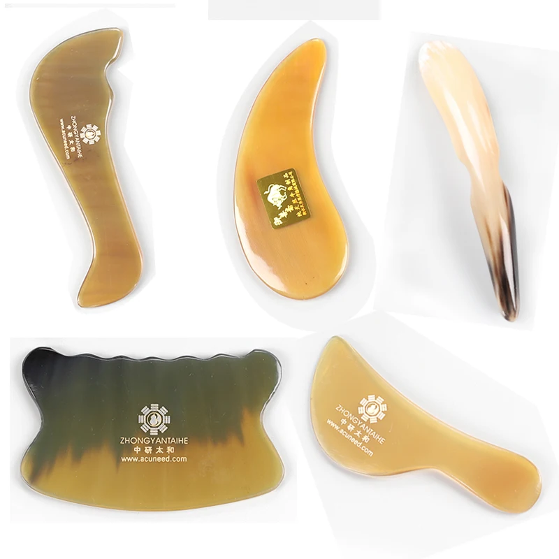 Массажная доска Buffalo Horn guasha набор традиционная акупунктура массажный инструмент