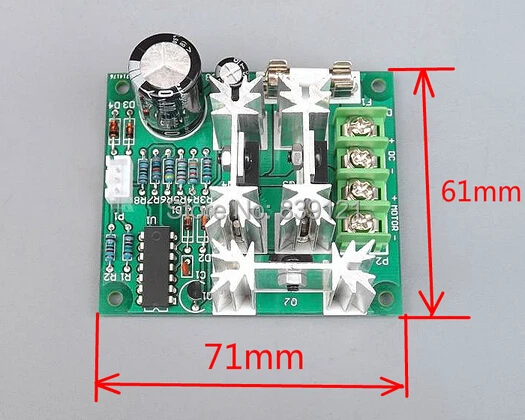 Контроллер скорости двигателя постоянного тока 6 в 12 В 24 36 48 72 90 ШИМ Высокая