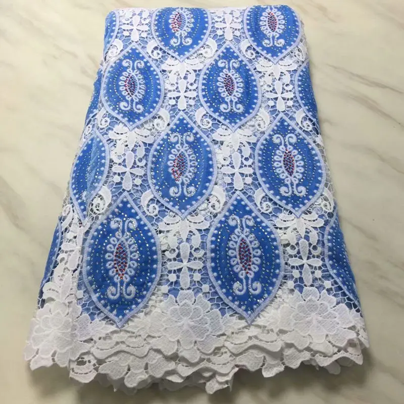 nigeria lace cord fabric 2018 High quality embroidered african guipure velvet fabrics for wedding party dress DS774 | Дом и сад