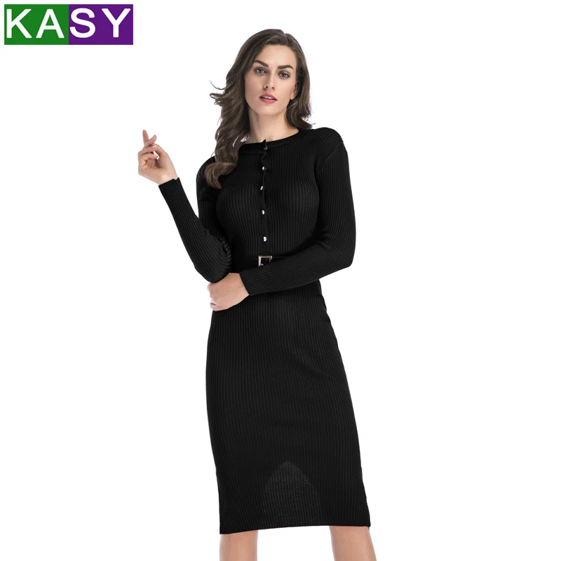 Женская осень весна платья сексуальные Midi облегающий зауженный обтягивающий