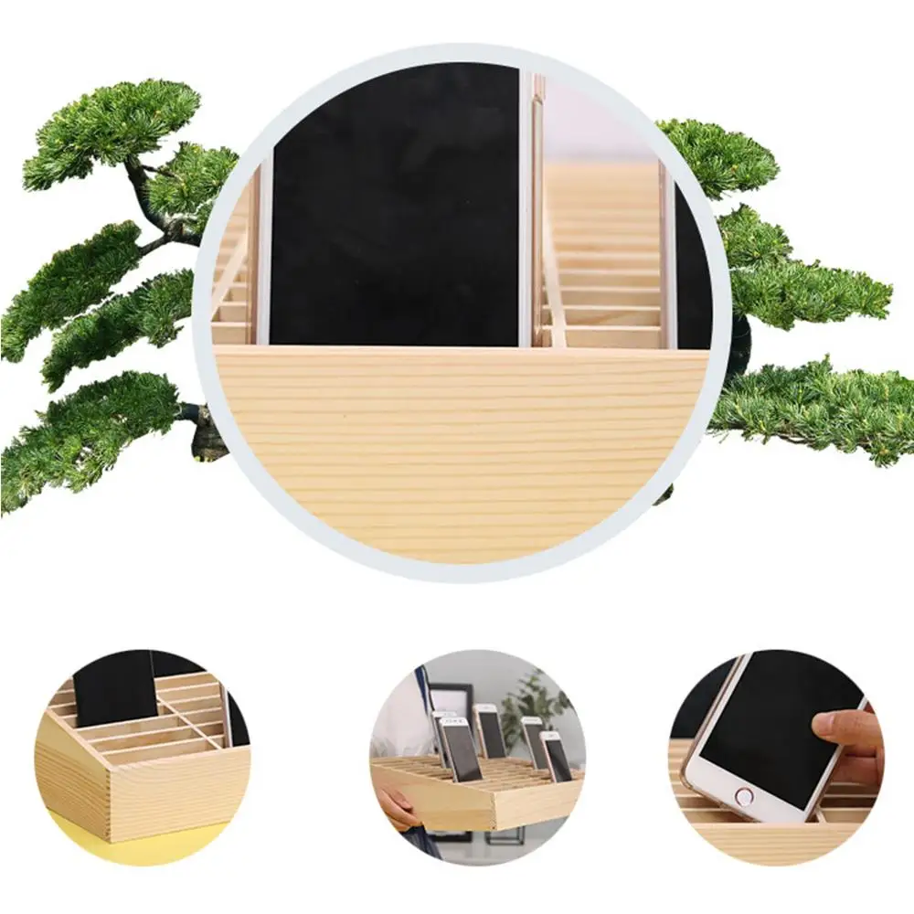 Многофункциональный деревянный ящик для хранения 24 ячейки большой Органайзер