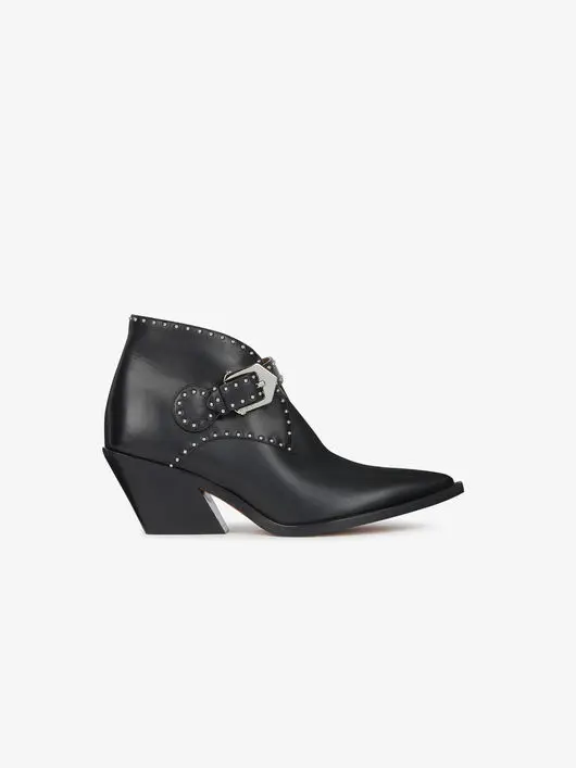 Женские ботильоны с заклепками и острым носком Sestito новинка 2018 классические