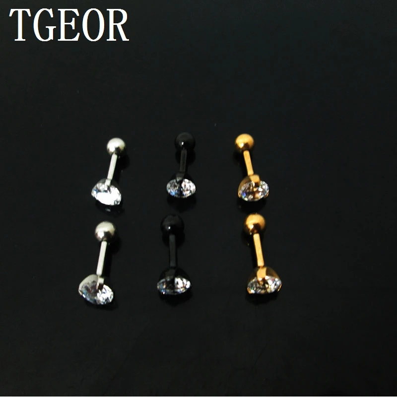 Серьги-гвоздики для пирсинга Козелка 6 мм 1 пара