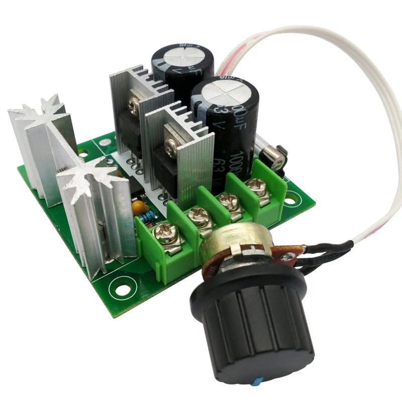 DC 12V ~ 40V 400W 10A Регулируемый контроллер скорости двигателя постоянного тока ШИМ 13 kHz