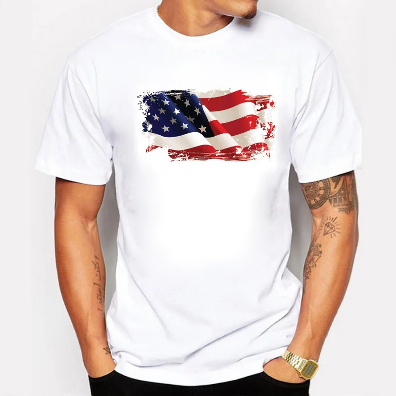 Футболка BLWHSA мужская с 3D-принтом хлопковая Удобная рубашка коротким рукавом