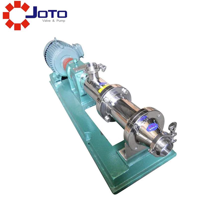 50hz/60hz 1hp Sanitary G type single screw pump High viscosity colloid |